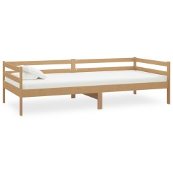 vidaXL Sofá cama madera maciza de pino marrón miel 90x200 cm