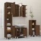 vidaXL Armario de baño madera contrachapada roble marrón 30x30x95 cm vidaXL Armario de baño madera contrachapada roble marrón 30x30x95 cm