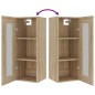 vidaXL Armario de pared colgante roble Sonoma 34,5x34x90 cm