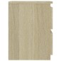 vidaXL Mesita de noche aglomerado color roble Sonoma 30x30x40 cm vidaXL Mesita de noche aglomerado color roble Sonoma 30x30x40 cm