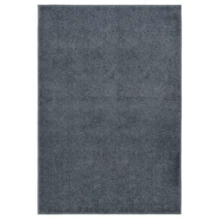 vidaXL Alfombra de pelo corto gris antracita 160x230 cm