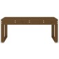 vidaXL Banco de jardín madera maciza de pino marrón miel 110x38x45 cm vidaXL Banco de jardín madera maciza de pino marrón miel 110x38x45 cm