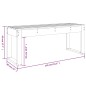 vidaXL Banco de jardín madera maciza de pino marrón miel 110x38x45 cm vidaXL Banco de jardín madera maciza de pino marrón miel 110x38x45 cm