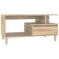 vidaXL Mesa de centro madera contrachapada roble Sonoma 90x49x45 cm