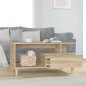 vidaXL Mesa de centro madera contrachapada roble Sonoma 90x49x45 cm