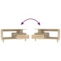 vidaXL Mesa de centro madera contrachapada roble Sonoma 90x49x45 cm