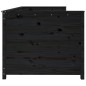vidaXL Sofá cama de madera maciza de pino negro 80x200 cm