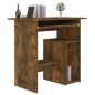 vidaXL Escritorio de madera contrachapada roble ahumado 80x45x74 cm vidaXL Escritorio de madera contrachapada roble ahumado 80x45x74 cm