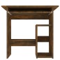vidaXL Escritorio de madera contrachapada roble ahumado 80x45x74 cm vidaXL Escritorio de madera contrachapada roble ahumado 80x45x74 cm