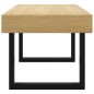 vidaXL Mesa de centro MDF y hierro marrón claro y negro 90x45x40 cm vidaXL Mesa de centro MDF y hierro marrón claro y negro 90x45x40 cm