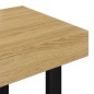 vidaXL Mesa de centro MDF y hierro marrón claro y negro 90x45x40 cm vidaXL Mesa de centro MDF y hierro marrón claro y negro 90x45x40 cm