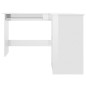 vidaXL Escritorio forma de L contrachapada blanco brillo 120x140x75 cm vidaXL Escritorio forma de L contrachapada blanco brillo 120x140x75 cm
