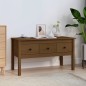vidaXL Mesa de centro madera maciza de pino marrón miel 102x49x55 cm vidaXL Mesa de centro madera maciza de pino marrón miel 102x49x55 cm