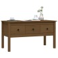 vidaXL Mesa de centro madera maciza de pino marrón miel 102x49x55 cm vidaXL Mesa de centro madera maciza de pino marrón miel 102x49x55 cm