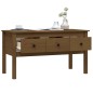 vidaXL Mesa de centro madera maciza de pino marrón miel 102x49x55 cm vidaXL Mesa de centro madera maciza de pino marrón miel 102x49x55 cm