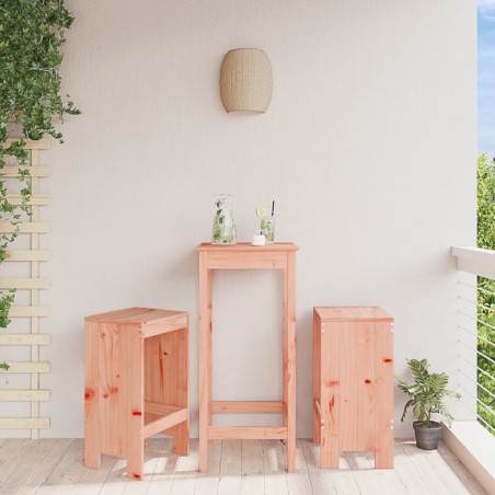 vidaXL Taburetes de cocina 2 uds madera de abeto Douglas 40x36x75 cm