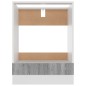 vidaXL Armario de horno cocina madera ingeniería gris 60x46x81,5 cm