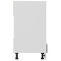 vidaXL Armario de horno cocina madera ingeniería gris 60x46x81,5 cm