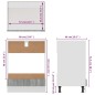 vidaXL Armario de horno cocina madera ingeniería gris 60x46x81,5 cm