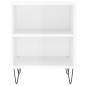 vidaXL Mesitas de noche 2 uds madera blanco brillante 40x30x50 cm vidaXL Mesitas de noche 2 uds madera blanco brillante 40x30x50 cm