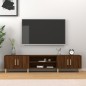 vidaXL Mueble para TV madera contrachapada roble marrón 180x31,5x40 cm