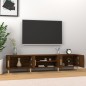 vidaXL Mueble para TV madera contrachapada roble marrón 180x31,5x40 cm