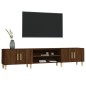 vidaXL Mueble para TV madera contrachapada roble marrón 180x31,5x40 cm