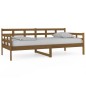 vidaXL Sofá cama de madera maciza de pino marrón miel 90x190 cm vidaXL Sofá cama de madera maciza de pino marrón miel 90x190 cm