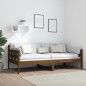 vidaXL Sofá cama de madera maciza de pino marrón miel 90x190 cm vidaXL Sofá cama de madera maciza de pino marrón miel 90x190 cm
