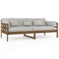 vidaXL Sofá cama de madera maciza de pino marrón miel 90x190 cm vidaXL Sofá cama de madera maciza de pino marrón miel 90x190 cm