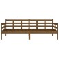 vidaXL Sofá cama de madera maciza de pino marrón miel 90x190 cm vidaXL Sofá cama de madera maciza de pino marrón miel 90x190 cm