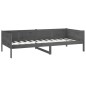 vidaXL Sofá cama madera maciza de pino gris 90x190 cm vidaXL Sofá cama madera maciza de pino gris 90x190 cm