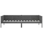 vidaXL Sofá cama madera maciza de pino gris 90x190 cm vidaXL Sofá cama madera maciza de pino gris 90x190 cm