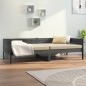 vidaXL Sofá cama madera maciza de pino gris 90x190 cm vidaXL Sofá cama madera maciza de pino gris 90x190 cm