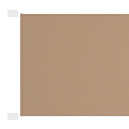 vidaXL Toldo vertical tela oxford gris taupé 140x360 cm