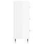 vidaXL Aparador de madera contrachapada blanco brillante 69,5x34x90 cm vidaXL Aparador de madera contrachapada blanco brillante 69,5x34x90 cm