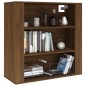 vidaXL Armario de pared madera contrachapada marrón roble 80x33x80 cm vidaXL Armario de pared madera contrachapada marrón roble 80x33x80 cm