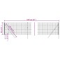 vidaXL Cerca de alambre de acero galvanizado antracita 0,8x10 m vidaXL Cerca de alambre de acero galvanizado antracita 0,8x10 m