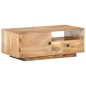 vidaXL Mesa de centro de madera maciza de mango 90x50x35 cm vidaXL Mesa de centro de madera maciza de mango 90x50x35 cm