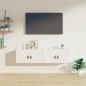vidaXL Armario de pared 2 uds madera maciza de pino blanco 60x30x30 cm vidaXL Armario de pared 2 uds madera maciza de pino blanco 60x30x30 cm