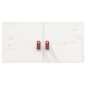 vidaXL Armario de pared 2 uds madera maciza de pino blanco 60x30x30 cm vidaXL Armario de pared 2 uds madera maciza de pino blanco 60x30x30 cm
