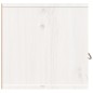 vidaXL Armario de pared 2 uds madera maciza de pino blanco 60x30x30 cm vidaXL Armario de pared 2 uds madera maciza de pino blanco 60x30x30 cm