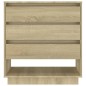 vidaXL Aparador de madera contrachapada roble Sonoma 70x41x75 cm