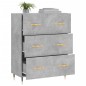 vidaXL Aparador de madera de ingeniería gris hormigón 69,5x34x90 cm vidaXL Aparador de madera de ingeniería gris hormigón 69,5x34x90 cm
