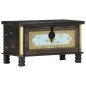 vidaXL Baúl de almacenamiento madera de mango negro 80x40x45 cm vidaXL Baúl de almacenamiento madera de mango negro 80x40x45 cm