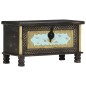 vidaXL Baúl de almacenamiento madera de mango negro 80x40x45 cm vidaXL Baúl de almacenamiento madera de mango negro 80x40x45 cm