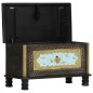 vidaXL Baúl de almacenamiento madera de mango negro 80x40x45 cm vidaXL Baúl de almacenamiento madera de mango negro 80x40x45 cm