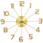vidaXL Reloj de pared de metal dorado 50 cm vidaXL Reloj de pared de metal dorado 50 cm