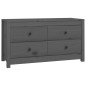vidaXL Armario auxiliar de madera maciza de pino gris 100x40x54 cm vidaXL Armario auxiliar de madera maciza de pino gris 100x40x54 cm