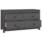 vidaXL Armario auxiliar de madera maciza de pino gris 100x40x54 cm vidaXL Armario auxiliar de madera maciza de pino gris 100x40x54 cm